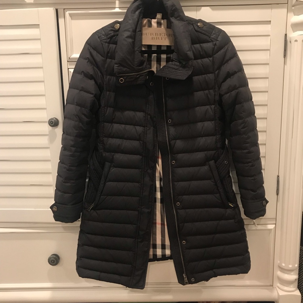 Black BURBERRY Down Puffer Coat